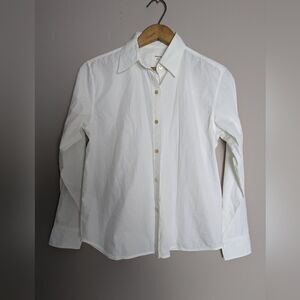 Aritzia Wilfred women's White Button Down Shirt – 2XS, Minimal Classic Style